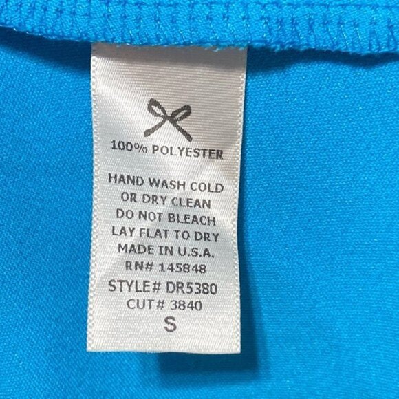 ModCloth Fit and Flare Pleat Front Sleeveless Dress in Turquoise Blue Size Small - Picture 6 of 8